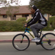 Jourdan Duncan and his new bike (Credit: CBS News)
